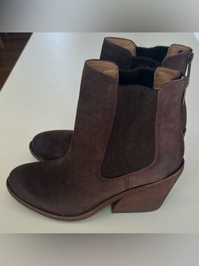 SOFFT Tara Chelsea Lince Dark Brown Heeled Boots 6.5